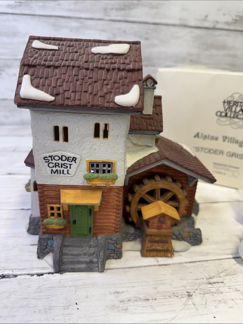 Dept. 56 Heritage Village Collection Alpine Village Series "Stoder Grist Mill"